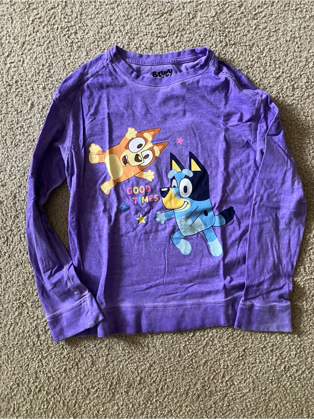 Bluey Purple Long-Sleeve Tee